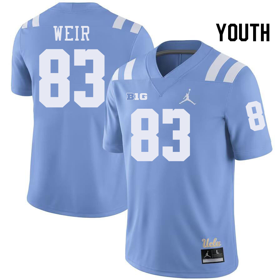 Youth #83 Russell Weir UCLA Bruins College Football Jerseys Stitched-Power Blue